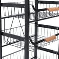 thumbnail image 5 of MONIPA 4 Tier Slim Organization Basket Cart Metal with Casters Storage Rack for Kitchen, Pantry, Laundry, 5 of 7