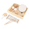 thumbnail image 1 of Instrumento Musical Musical Para Niños Juego De Juguetes De Percusión Musical De Madera Juguetes Educativos De Aprendizaje Temprano Para Niños, 1 of 7