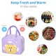 thumbnail image 4 of Bolsa de almuerzo aislada para mujeres y hombres, linda lonchera reutilizable para oficina, trabajo, viajes, picnic, 4 of 5