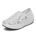 thumbnail image 4 of Taqqpue Womens Slip On Sneakers Lightweight Walking Shoes Casual Sequined Rocking Shoes Mesh Breathable Large-Sized Shoes For Spring And Summer Comfortable Shoesfor Women, 4 of 9