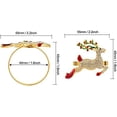 thumbnail image 4 of Christmas Napkin Rings Set of 12, Napkin Rings Holders for Dining Table Setting - Wedding Receptions, Thanksgiving and Home Kitchen for Casual or Formal (Hun he Ring 12), 4 of 7