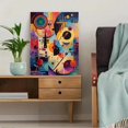 thumbnail image 5 of Abstract Geometric Circles Lines Canvas Print，Living Room Hotel Lobby Decor, 5 of 8