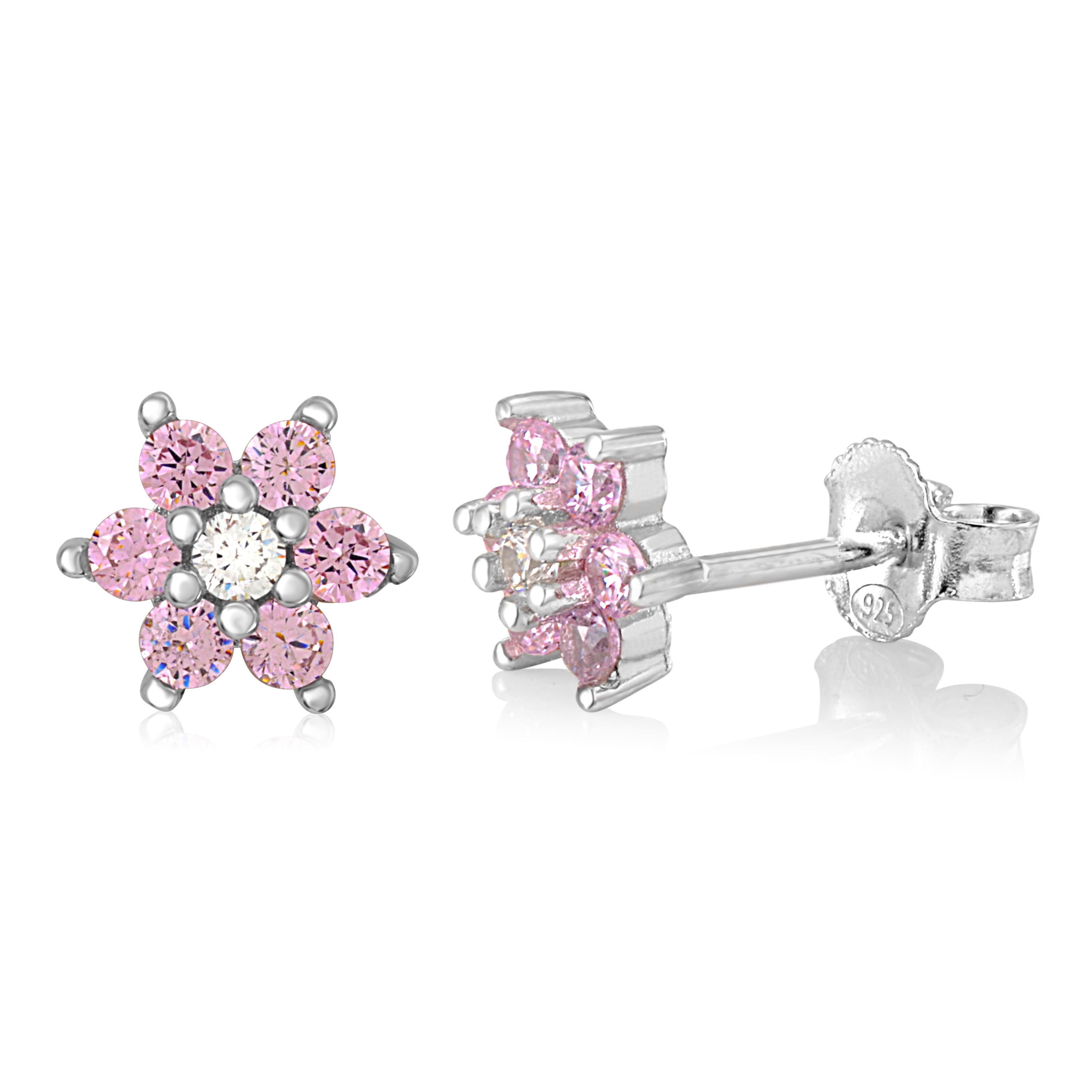 Details about   Sterling Silver Rhodium-plated Madi K CZ Childrens Cross Post Earrings 6mm x 4mm 