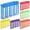 Rainbow Color, variant on 3 Pack File and Folder Dividers 11 x 6 Inches Hanging Filing Cabinet Dividers Plastic Folder Organizer Insertable File Separators Office Filing Supplies for Organization (Primary Color)