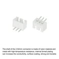 thumbnail image 4 of 2.54mm Connector 3 Pin Male Adapter Right Angle Pin Header White Socket for Wire to Board Connection, 50 Pack, 4 of 6