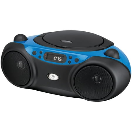 GPX CD Boombox, AM/FM, LED Display - Blue
