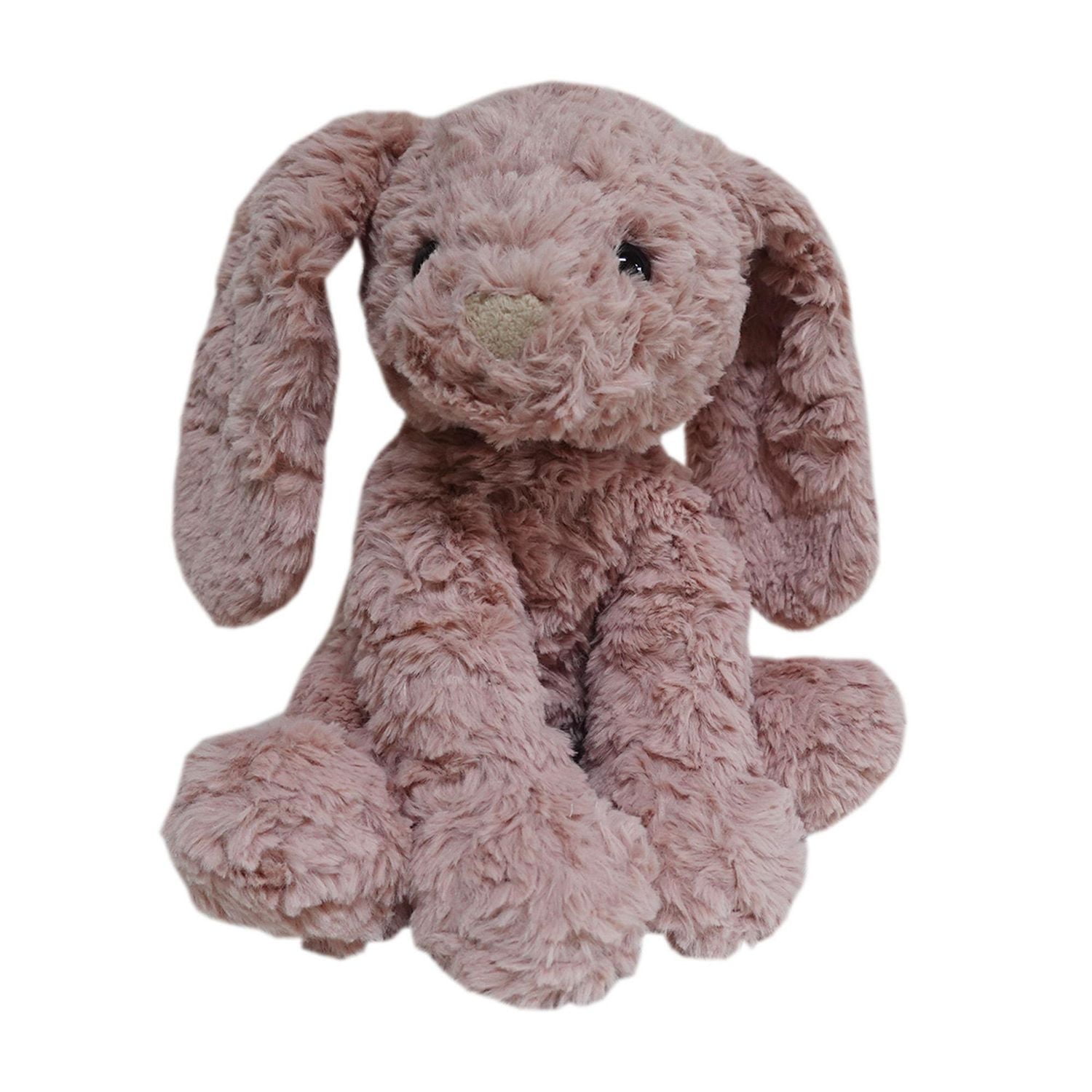 Way To Celebrate Easter Plush 10inch Medium Curly Bunny Pink plush
