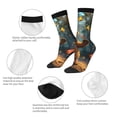thumbnail image 3 of Yiaed Cute Butterfly Bear Print Great elasticity Crew Socks Sports socks for Men and Women, 3 of 5