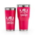 thumbnail image 6 of Camco Life is Better at The Campsite Stainless Steel 30 oz. Tumbler with Double Wall Insulation | Great For Hot and Cold Drinks | Coral Pink (53062), 6 of 8