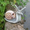 thumbnail image 2 of Okbabeha Halloween Skeleton Snail Resin Crafts, Snail Skull Sculpture Gothic Decoration, Garden Snail Statue Patio Snail Figurine Crafts, Outdoor Home Yard Garden Skeleton Art Sculpture Ornament, 2 of 7