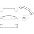 thumbnail image 3 of Jeffrey Alexander 435-128 Annadale 5-1/16" (128Mm) Center To Center Arch Cabinet Handle /, 3 of 7