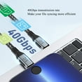 thumbnail image 4 of Dual Type C 240W Super Fast Charging Cable, 8K@60Hz 4K@144Hz, USB 4.0 Gen3 40Gbps Data Transfer, For OS Book Pro Air, IOS Pro, S23 22 21 20, 4 of 8