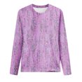 thumbnail image 4 of DPTALR Femmes Casual Manches Longues Impression Col Rond T-Shirt Blouse Tops, 4 of 4