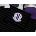 thumbnail image 3 of MGM Wednesday Addams Patches Purple 5 Piece Twin Size Bed Set with Sham, 3 of 4