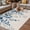Blue, variant on Blue Grey Eucalyptus Outdoor Rug for Patio/Deck/Porch, Non-Slip Large Area Rug 4 x 6 Ft, Farmhouse Weeping Leaves on Linen Indoor Outdoor Rugs Washable Area Rugs, Reversible Camping Rug Carpet Runner
