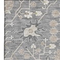 thumbnail image 3 of HomeRoots 679205 3 x 5 ft. Gray, Ivory & Beige Oriental Washable Machine Made Rectangle Area Rug with UV Protection, 3 of 9