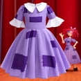 thumbnail image 1 of El increíble disfraz de cosplay de circo digital, vestido para niña, vestido para fiesta de cumpleaños, Halloween, Navidad, vestido de niña Raghata de circo, 1 of 1