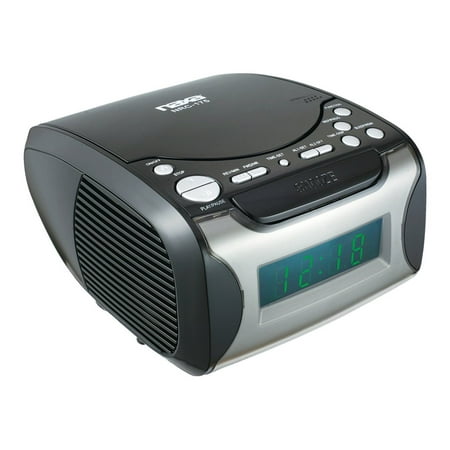 Naxa NRC175 Digital Alarm Clock Radio and CD Player