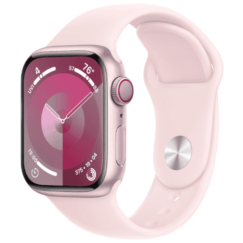 Pre-Owned Apple Watch Series 9 41mm GPS + Cellular Smart Watch - Pink Aluminum Case, Pink Sport Band