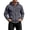 Dark Gray, variant on Men Full Zip Up Hoodie Jacket Classic Fleece With Chest Zip Pocket And Kangaroo Pouch, Everyday Casual, Dark Gray, Size S