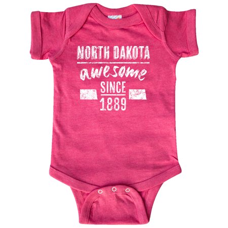 

Inktastic North Dakota Awesome Since 1889 Gift Baby Boy or Baby Girl Bodysuit