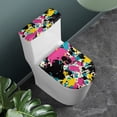 thumbnail image 2 of HELLHERO Soft Polyester Fabric Toilet Top Cover, Reusable Stays in Place Toilet Lid Cover Set for Indoor Home, 2 of 8