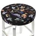 thumbnail image 3 of Kll Butterfly1 Round Bar Chair Cushion Cover 12 Inch,Bar Stool Protector With Elastic, Soft Washable, 3 of 7