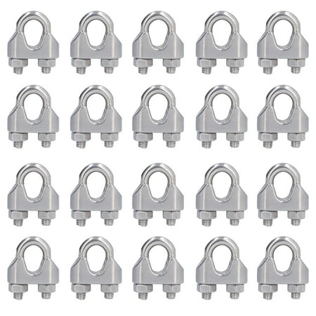 

Wire Rope Clamp Tight Connection Stainless Steel Wires Clip For Cable Fixing M8(8mm)