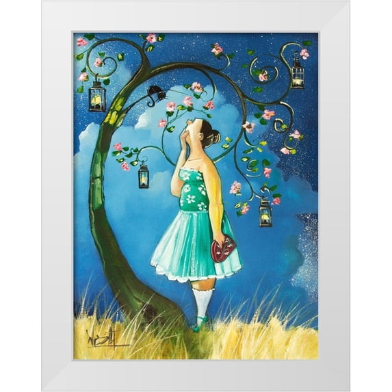 West, Ronald 12x14 White Modern Wood Framed Museum Art Print Titled - mmmmmmmmmm