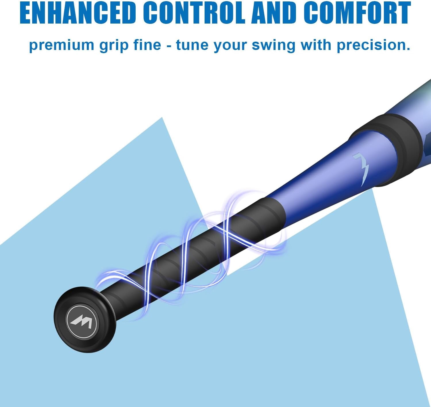 Mevfiya 32 Inch Carbon Composite Youth Baseball Bat, -10 Drop Weight, 2 3/4" Barrel Anti-Vibration Baseball Bat with Baseball and Storage Bag for Teenagers