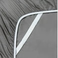 thumbnail image 3 of Sheetsnthings Made in USA- Pure Cotton Sheet Set- Extra Deep Pockets (22-Inches) 608 Thread Count, King Size Bed Sheets, Grey, 3 of 3