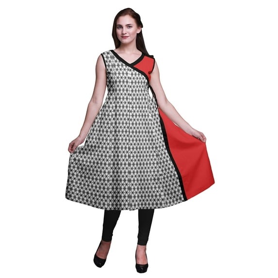 Bimba Sleeveless Kurtis Indian Tunic Tops For Women Printed Indian Clothing