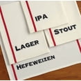 thumbnail image 2 of Contemporary Home Living Beer Pub Cotton Kitchen Dish Towels - 18" - White and Red - Set of 4, 2 of 7