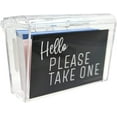 thumbnail image 3 of Outdoor Business Card Holder 10 Pack, Premium Acrylic with Spring Close Hinged Lid, Includes Take One Insert, Easy to Mount (10), 3 of 9