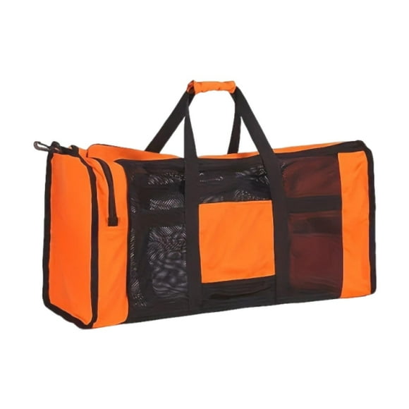 Bolsa de malla para buceo, bolsa para equipo de buceo para hombres y mujeres, bolso multiusos, bolso de playa para deportes acuáticos, natación, , Naranja