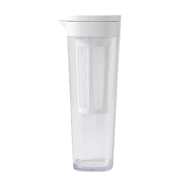1100ml Plastic Cold Water Pitcher,Water Jug Carafe Iced Coffee Pot For Fridge Door,Made Iced Lemonade