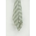 thumbnail image 2 of Rizzy Home  Hand-made Modern Striped Throw Blanket Green/Natural, 2 of 6