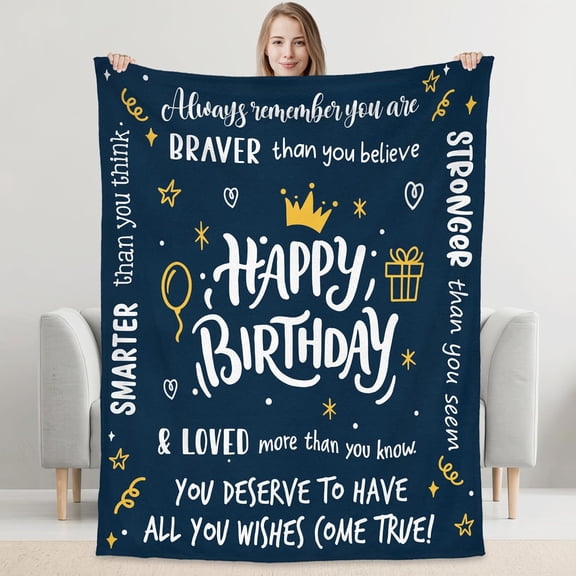 Thank You Gifts for Women - Soft Fleece Throw Blanket 50x60 in - Mothers Day Birthday Appreciation Inspirational Gifts for Women Teachers Coworkers Nurses Friends