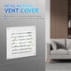 thumbnail image 5 of unbranded 2Ud Cubierta Para Ventilación De Pared En Material Metálico Resistente A Condiciones Climáticas, 5 of 6