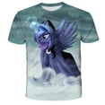 thumbnail image 2 of 2022 Girls Summer T-shirts Unicorn Cartoon Rabinbow Short Sleeve Top Kids Tops for Girls Clothes11T Gong Bohan LED, 2 of 2