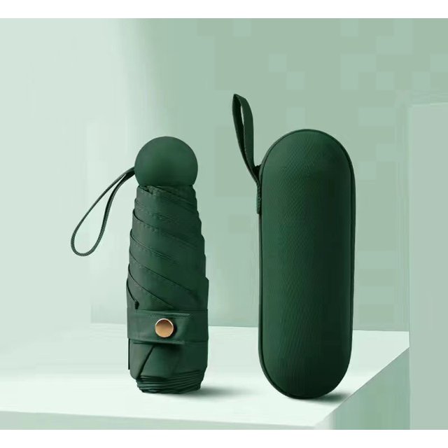 Mini Windproof Folding Travel Umbrella, Sun & Rain Umbrellas, Compact Portable for Women Men Multiple Colors