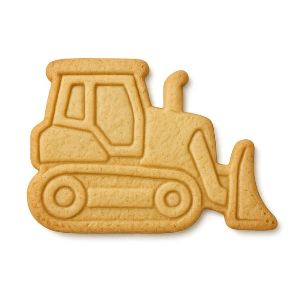 Construction Bulldozer Cookie Cutter & Stamp 4x2.67" for Baking Fondant Clay