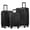 B-Black, variant on Gowill 3 Piece Luggage Set 28/24/20 inch Hardshell Lightweight Carry-on and Checked Suitcase with Spinner Wheels.Black