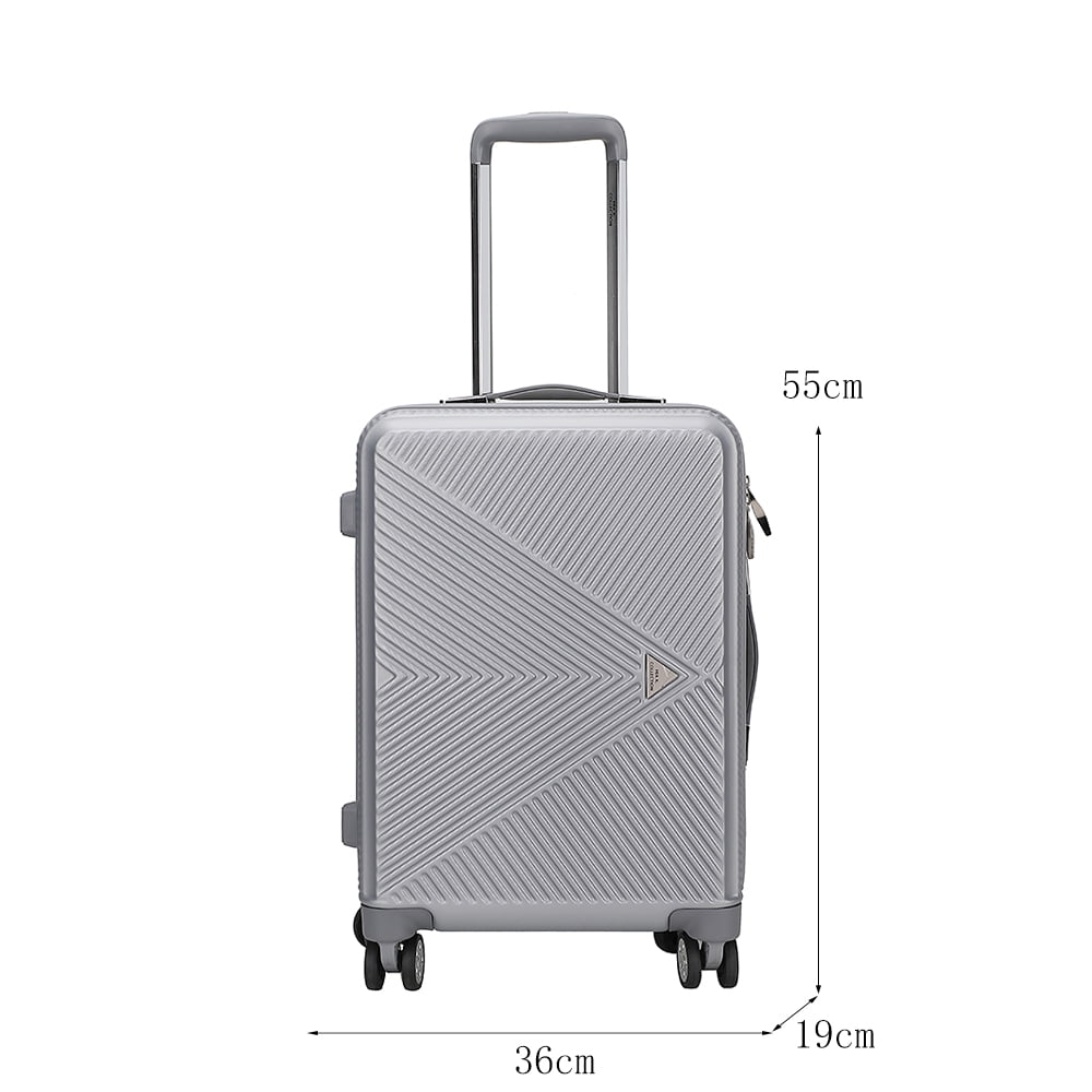 MKF Collection Felicity Carry-On Luggage Hardside, Luxurious Travel Suitcase by Mia K - Rose Gold