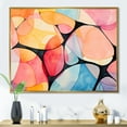 thumbnail image 2 of Designart "Soft Colors Tiles Geometric Serenity III" Oversized Abstract Framed Wall Art - Modern Yellow Abstract Geometric Living Room Framed Canvas Art, 2 of 7
