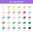 thumbnail image 4 of Arrtx 30 Colors Acrylic Paint Pens for Rock Painting, Extra Brush Tip, Water Based Paint Markers for Stone, Craft DIY, Easter Egg, Wood, Glass and More, 4 of 11