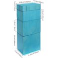 thumbnail image 3 of 4 Pack Wooden Desktop Storage Organizer, Stackable Drawer Cabinet with Drawers Vintage Apothecary Cabinet, Card Catalog Wooden Storage Box for Desktop Organizer,No Assembly Required (Blue), 3 of 16