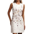 thumbnail image 1 of Vestido ajustado sin mangas con forma de caracola de diamantes coloridos de Tsukko, 1 of 5