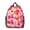 Geometric Circle Pink, variant on Geometric Circle Pink Pattern Backpack for School, Cute School Bag with Adjustable Shoulder Straps and Padded Back, 13.8"x11.4"x6"