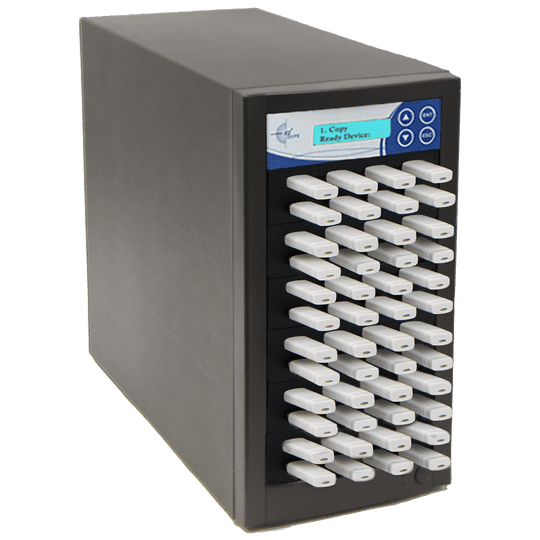 EZ DUPE 1 to 47 USB Pantera Duplicator - 2GB/Min - Multiple USB flash media thumb drive Standalone Copier & DoD Compliant Eraser/Sanitizer - at copy speed up to 35mb/Sec (U47-SSPX8)